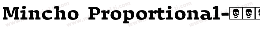 Mincho Proportional字体转换